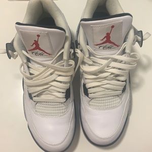 Jordan 4s white and cement sale  offer today only